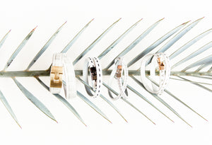White Double Jigsaw and Tbars on plant