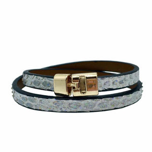 SALE Double T-Bar Bracelet Disco Python