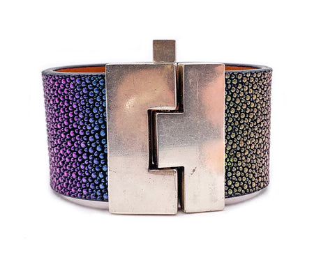 SALE Rainbow Stingray Jigsaw Cuff