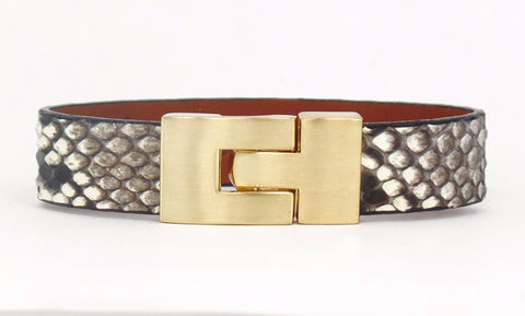 SALE Single Jigsaw Bracelet Natural Python