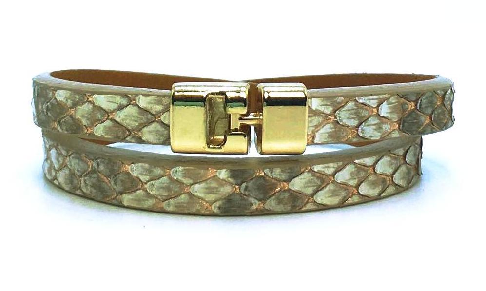 SALE Double T-Bar Bracelet Cielo Python