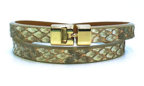 SALE Double T-Bar Bracelet Cielo Python