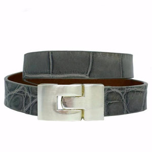 SALE Double Jigsaw Bracelet Soft Gray Alligator